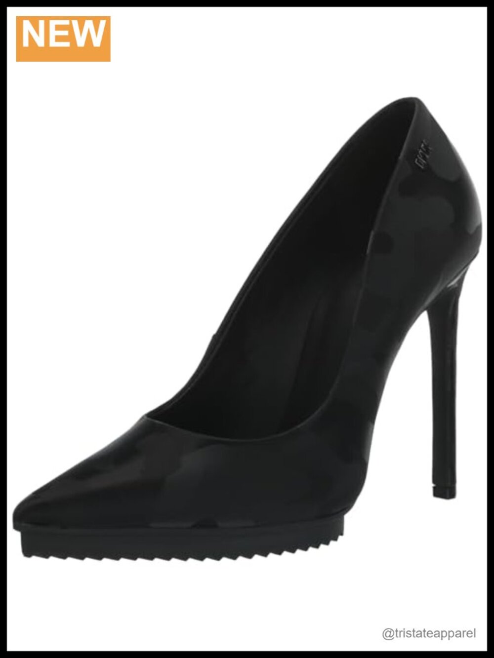 Pointed Toe Stiletto Heel Dress Pump with Ankle Strap and Adjustable Pull-On